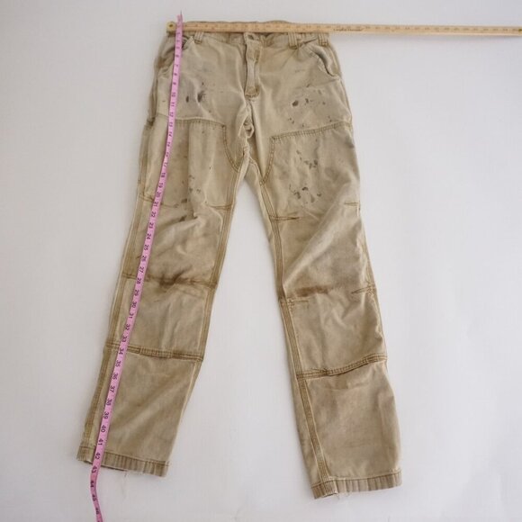 Carhartt Sandstone Tan Double Knee '19 Relaxed Fit Carpenter Painter Pants 34X34 - Picture 3 of 16